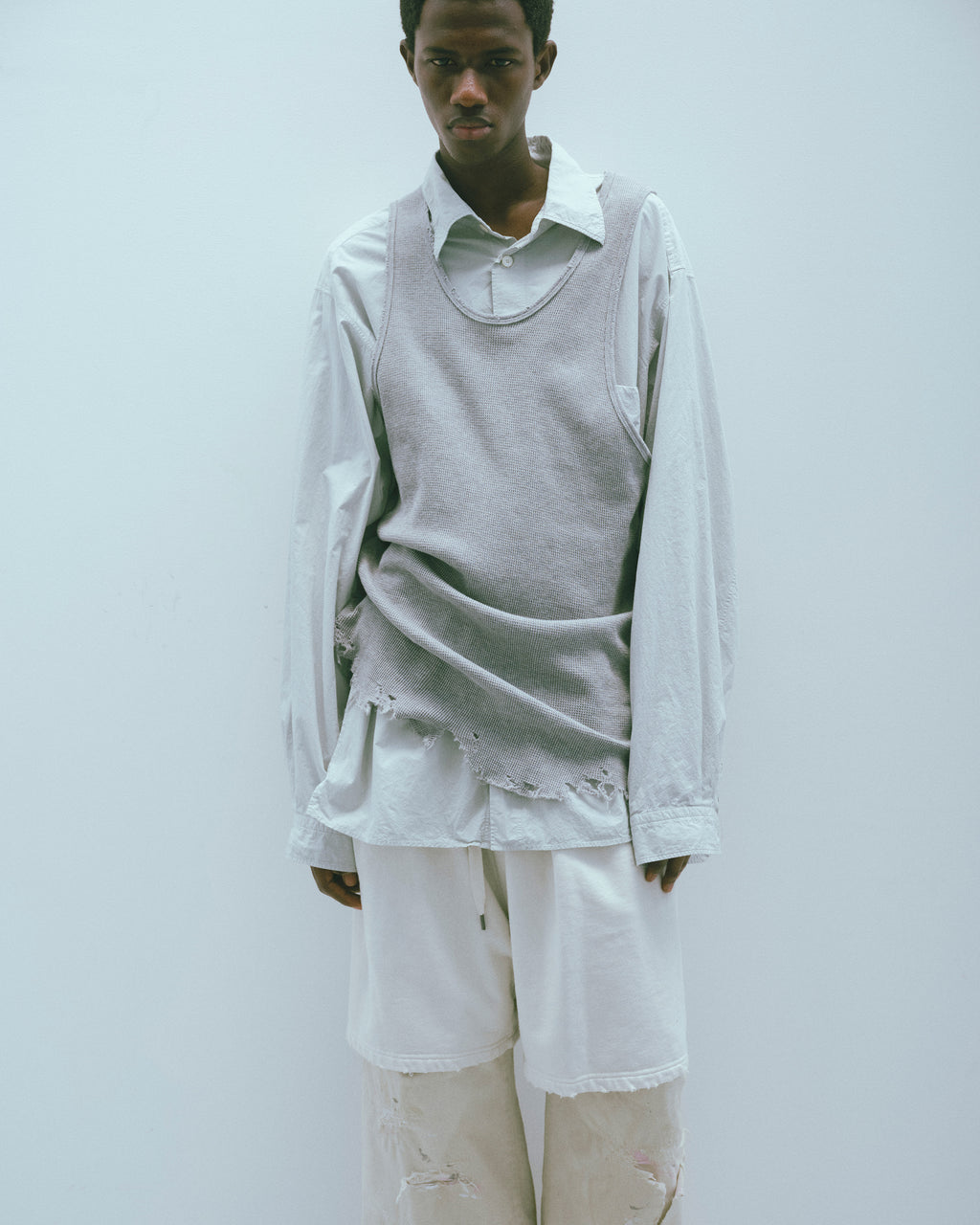 ANCELLM REMAKE WIDE CHINO TROUSERS