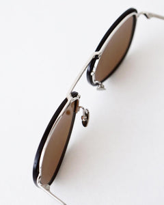 YELLOWS PLUS ANTON SUNGLASS Black Silver