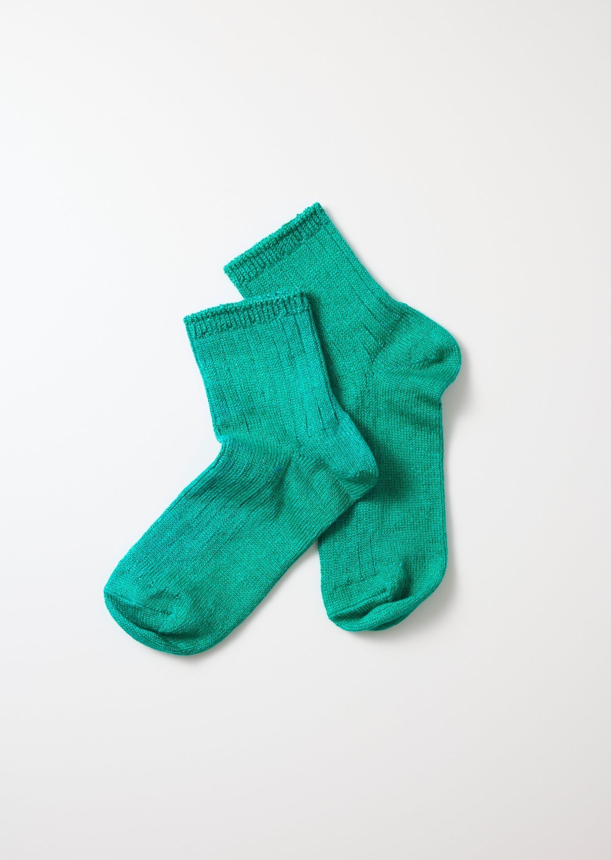 RoToTo LINEN COTTON RIBBED ANKLE SOCKS