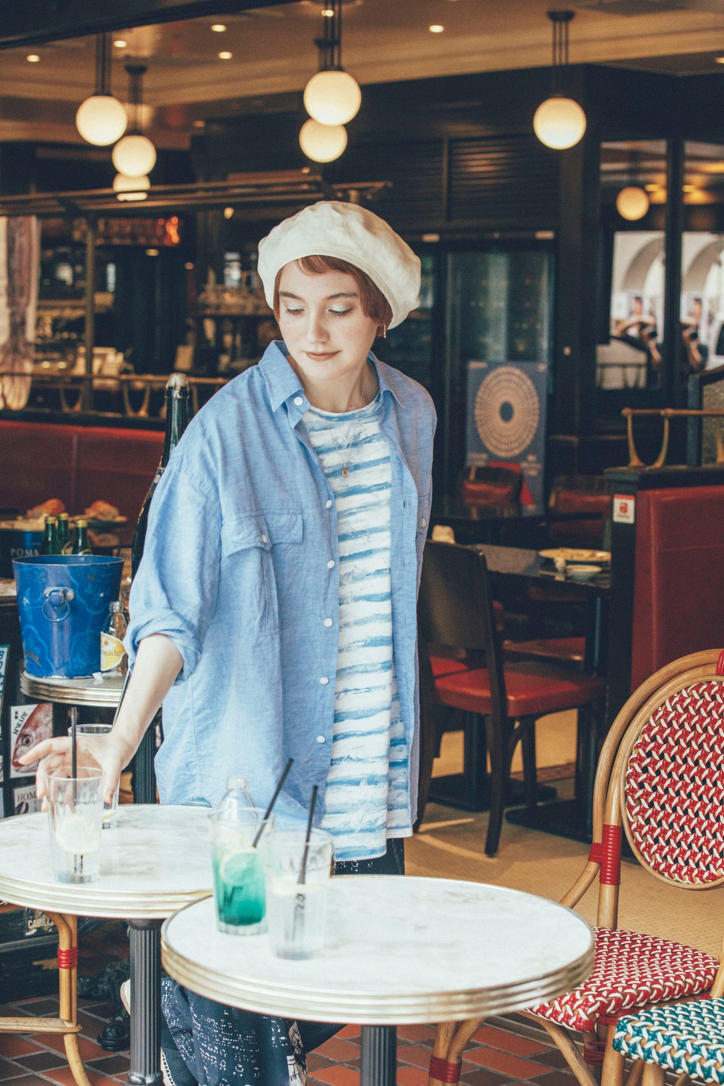 Porter Classic ARTIST BORDER T-SHIRT 25SS