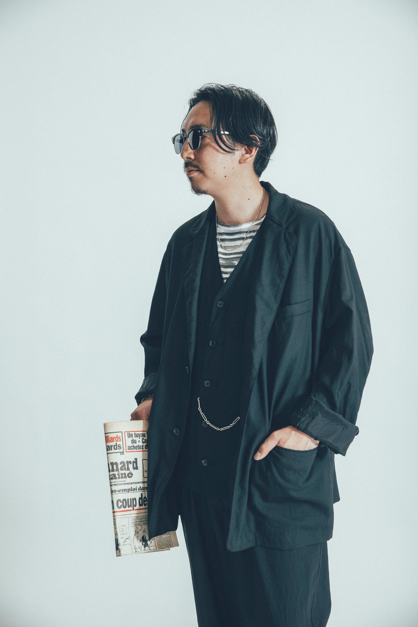 Porter Classic ARTIST BORDER T-SHIRT 25SS