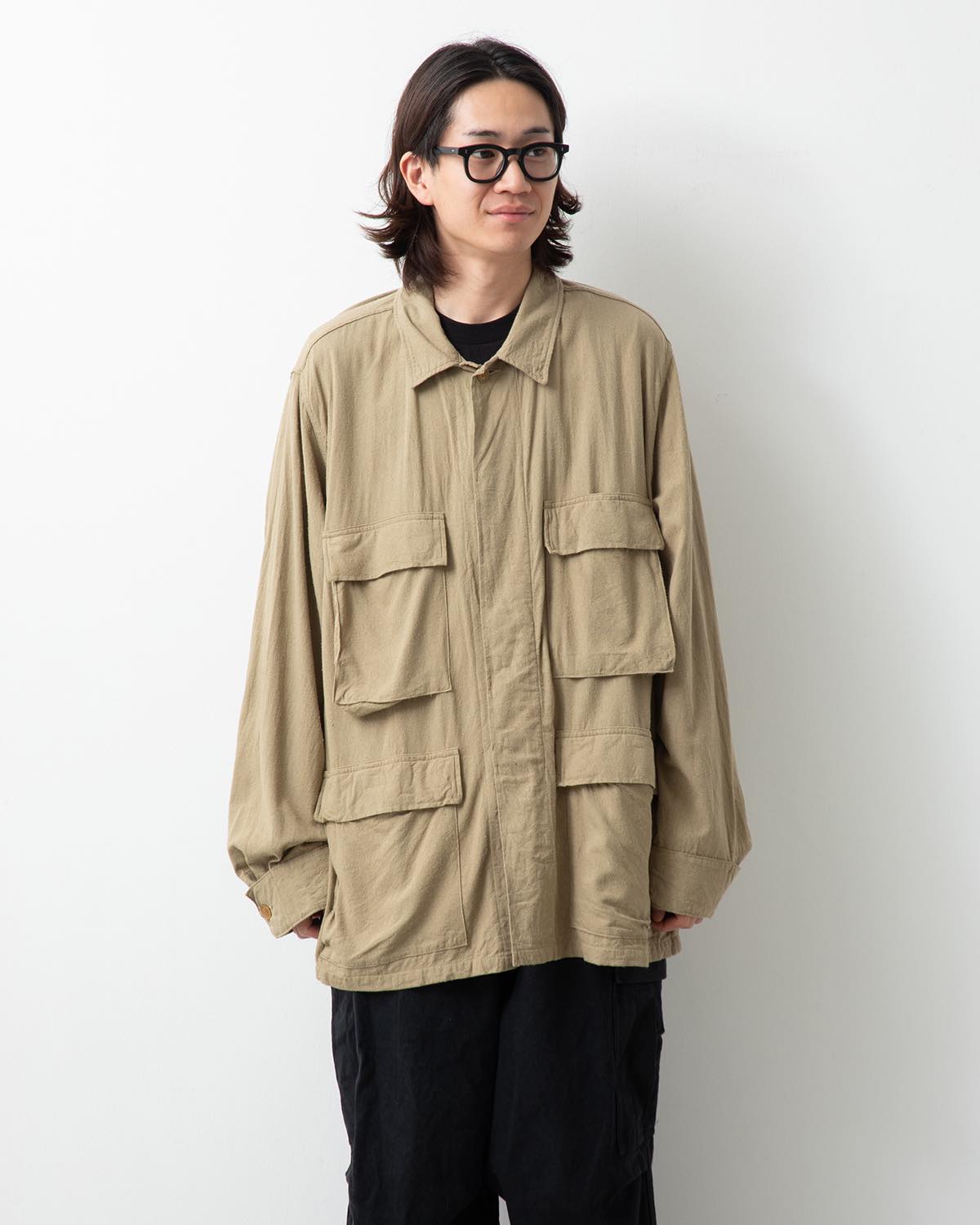 COMOLI Raw Silk BDU Jacket