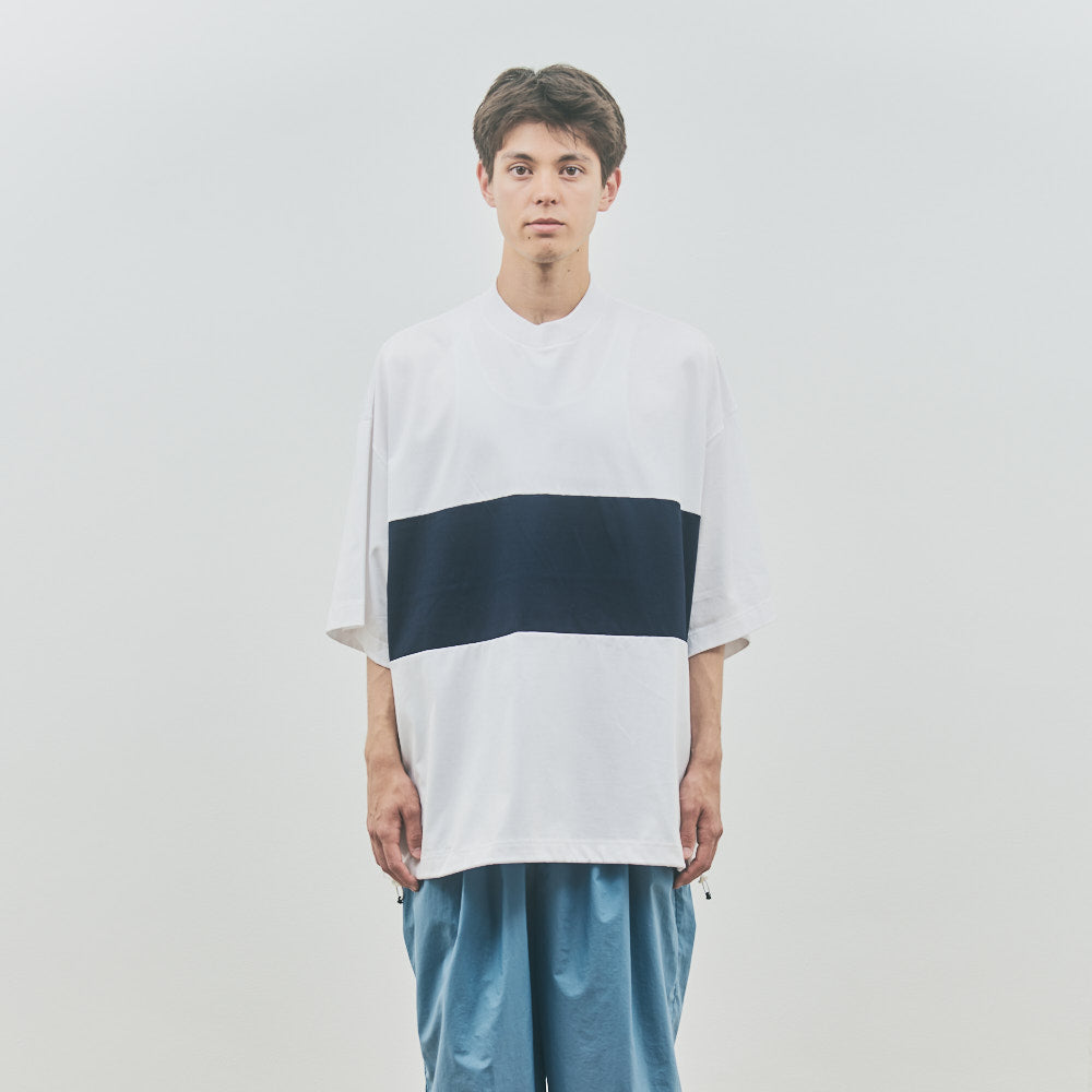 is-ness BALLOON COLOR BLOCK SHORT SLEEVE T-SHIRT