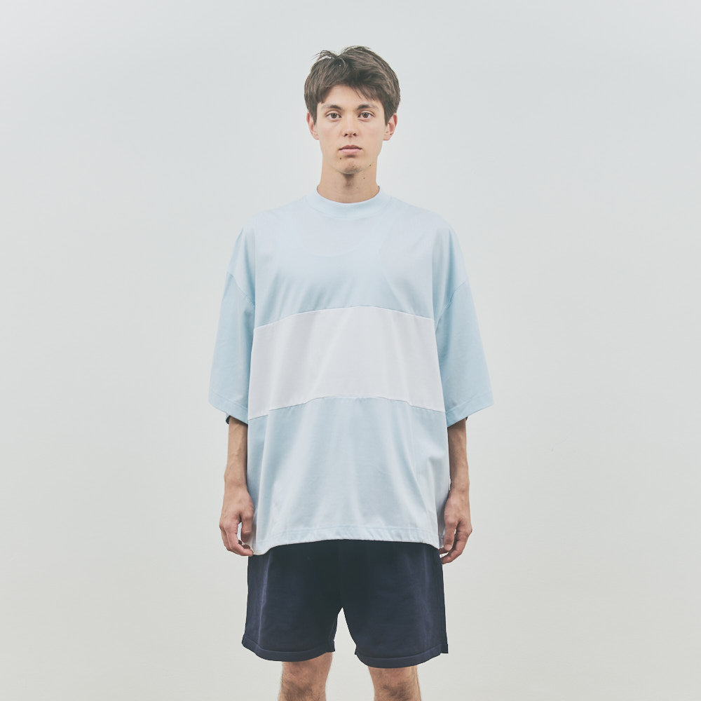 is-ness BALLOON COLOR BLOCK SHORT SLEEVE T-SHIRT