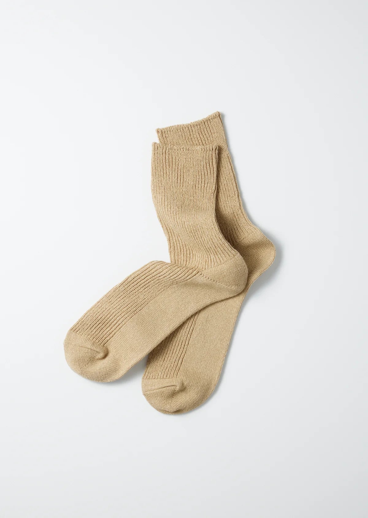 RoToTo WASHI/RECYCLED COTTON RIB CREW SOCKS