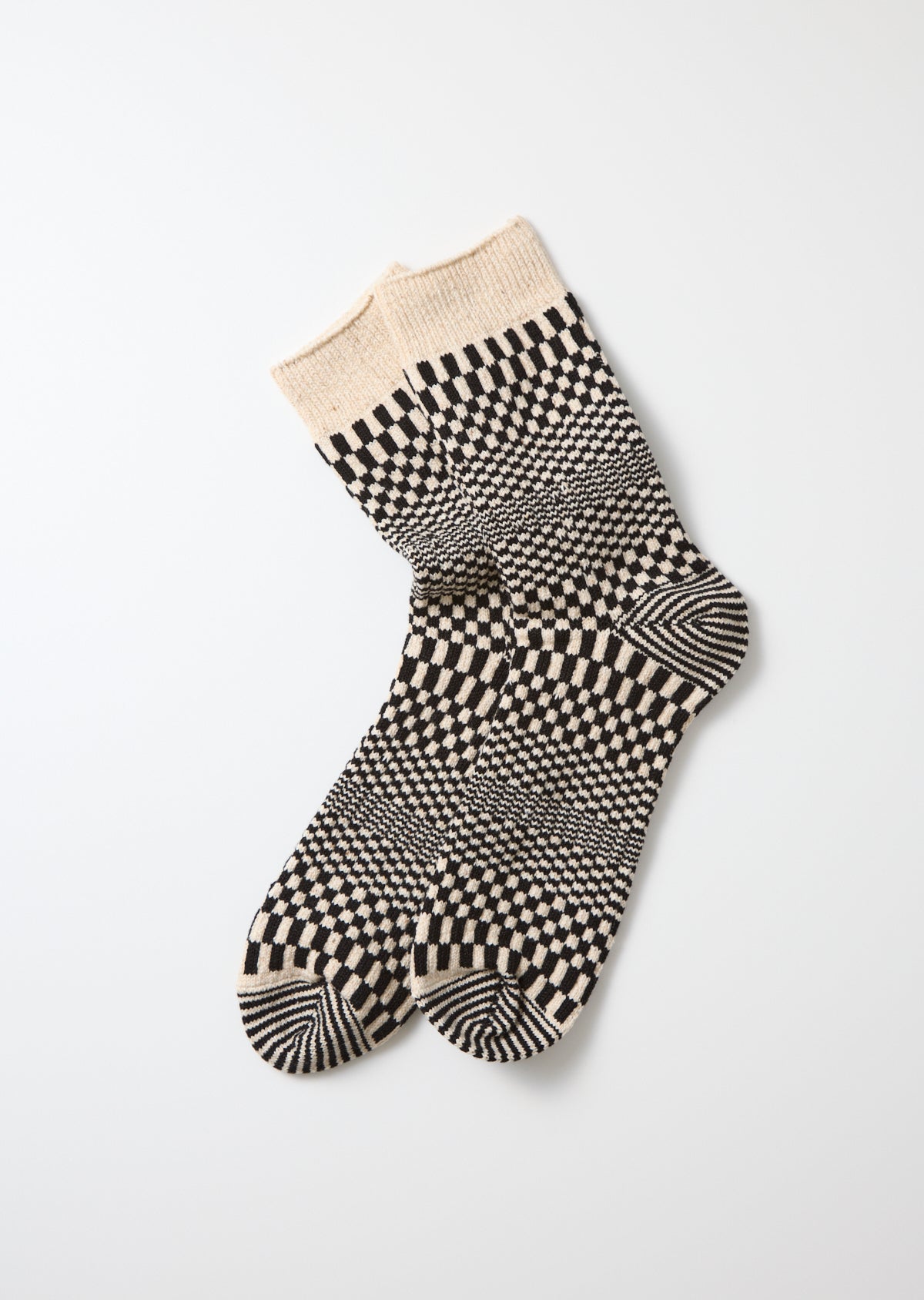 RoToTo WARPED CHECKER CREW SOCKS