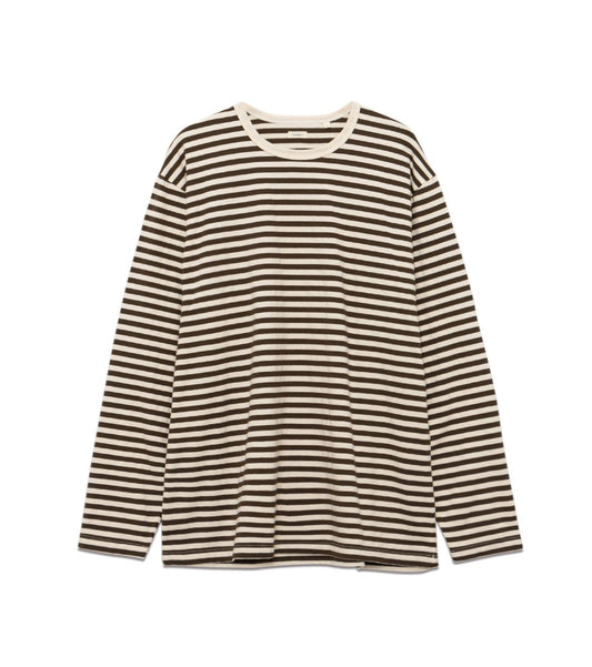 nanamica COOLMAX Stripe Jersey L/S Tee