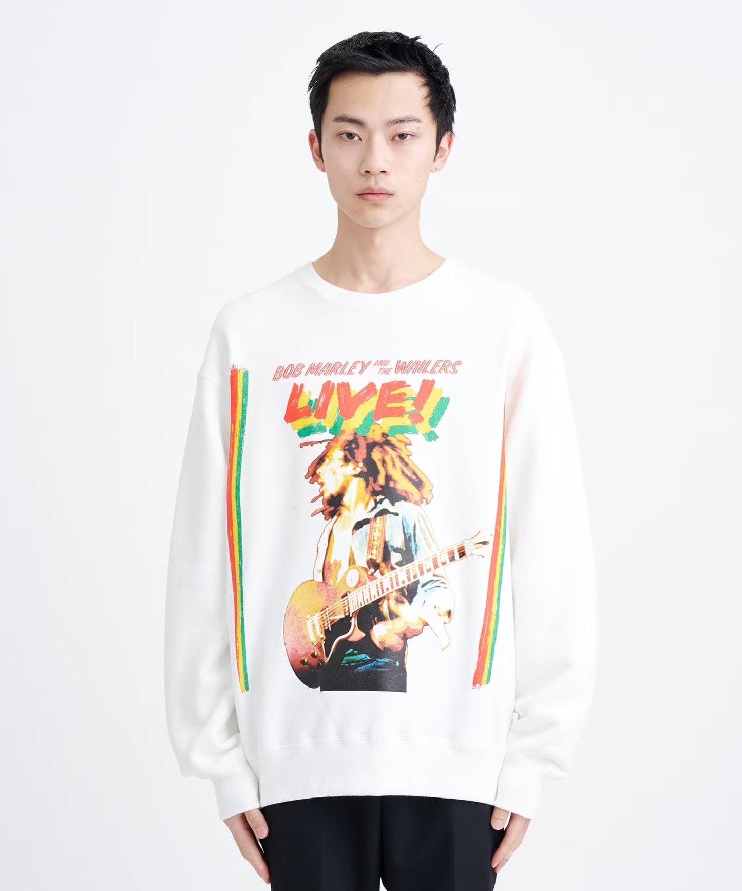 WACKO MARIA BOB MARLEY MIDDLE WEIGHT CREW NECK SWEAT SHIRT