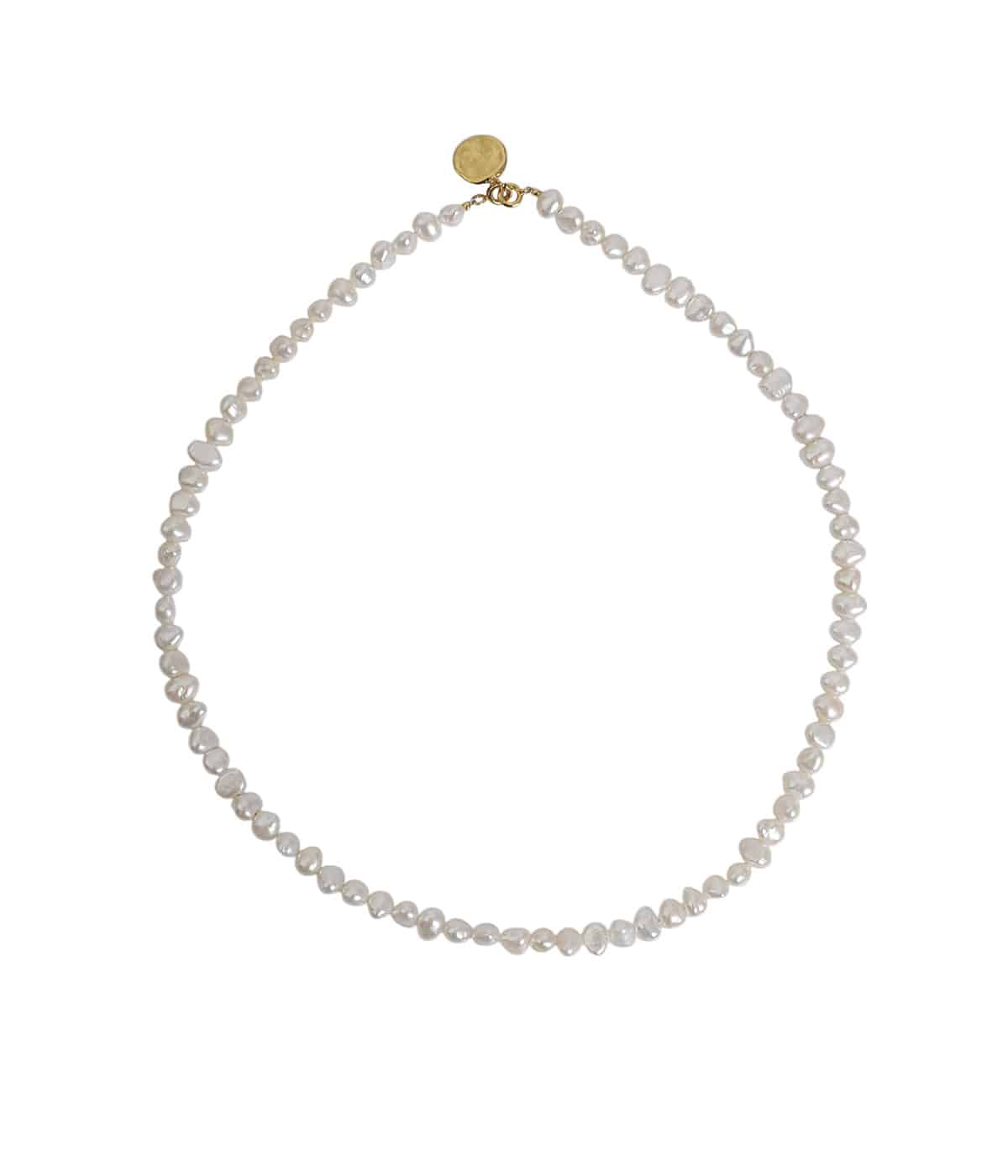 PREEK BAROQUE PEARL COIN 3WAY NECKLACE 40