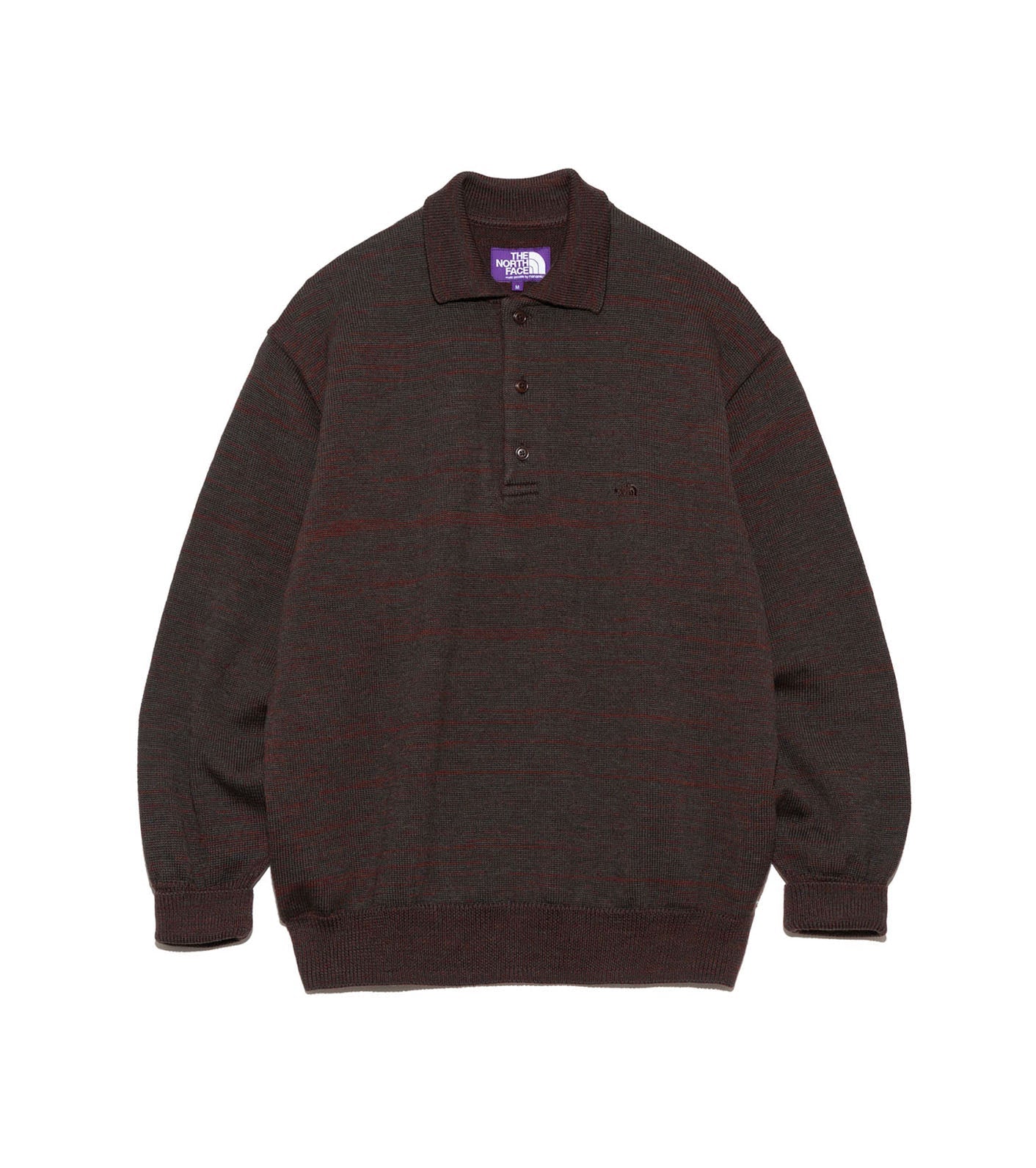 THE NORTH FACE PURPLE LABEL Merino Field Striped Polo Sweater