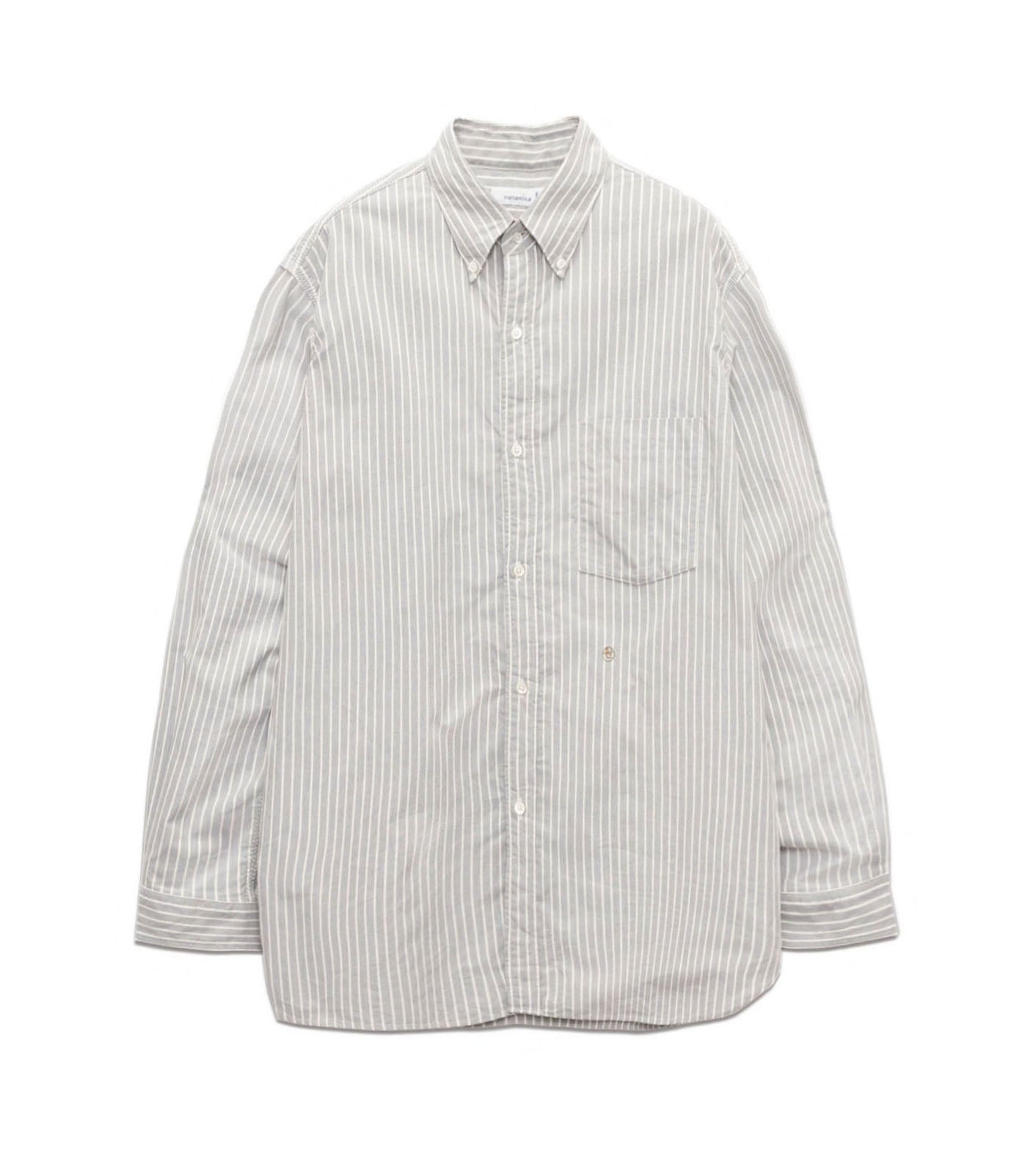 nanamica Button Down Stripe Wind Shirt