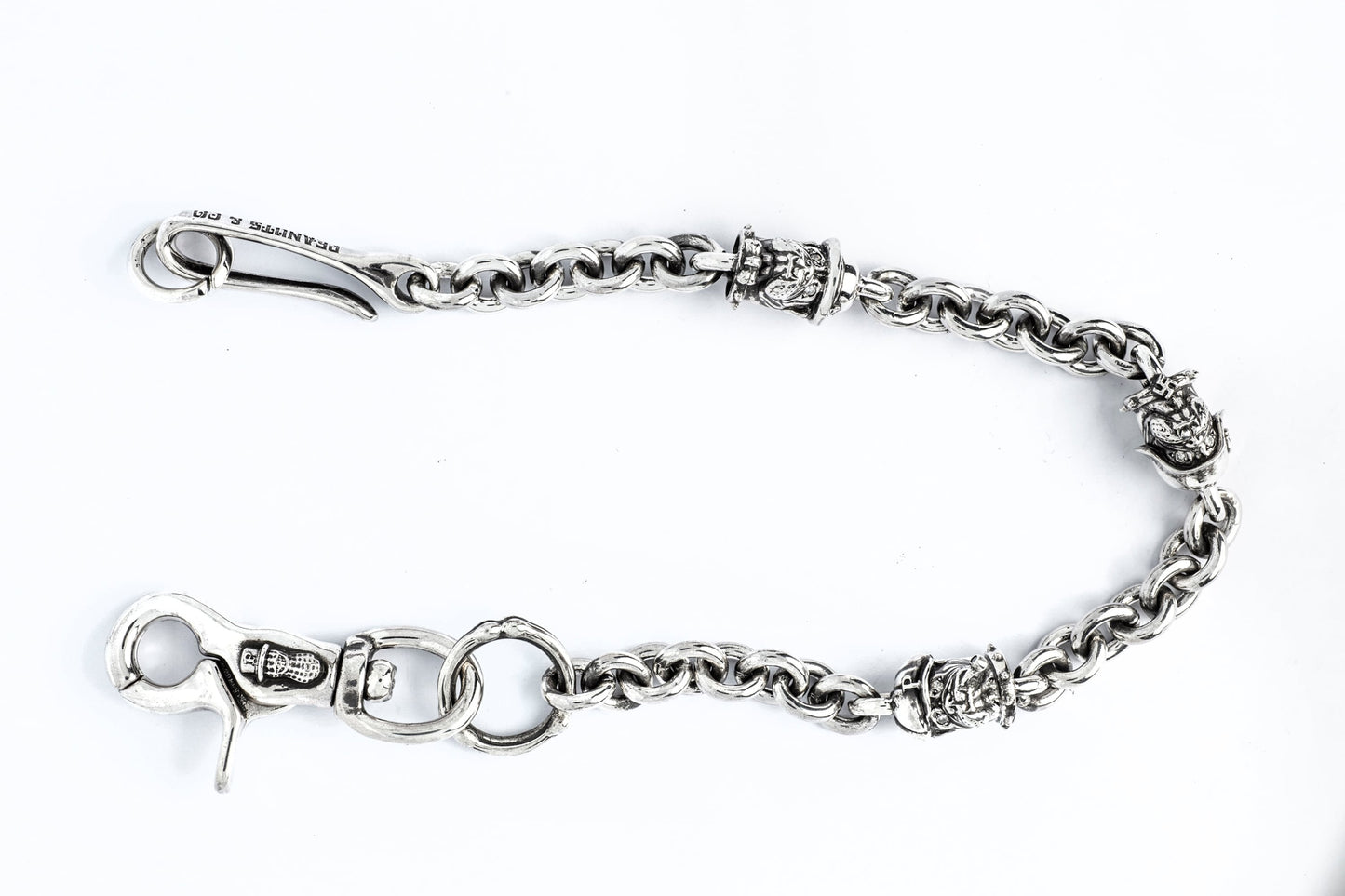 Peanuts&Co BULL WALLET CHAIN SILVER DIAMONDS