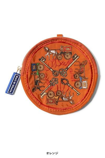 Ball & Chain Key & Carriage Round Pouch