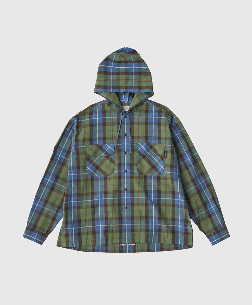 SEDAN ALL-PURPOSE Plaid Hooded Shirt