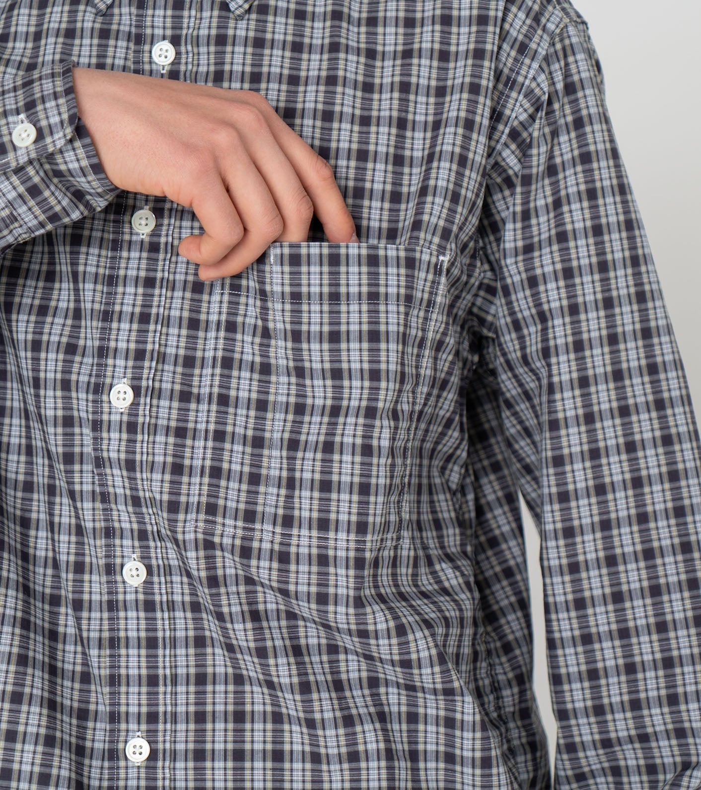 THE NORTH FACE PURPLE LABEL Button Down Plaid Field Shirt
