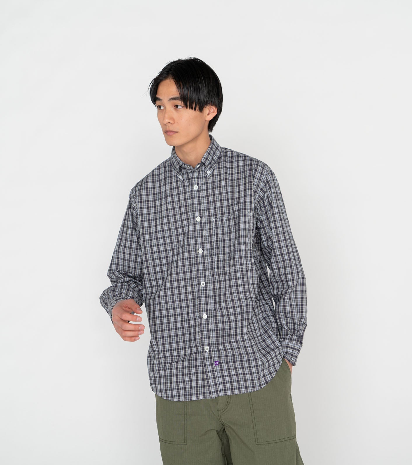 THE NORTH FACE PURPLE LABEL Button Down Plaid Field Shirt