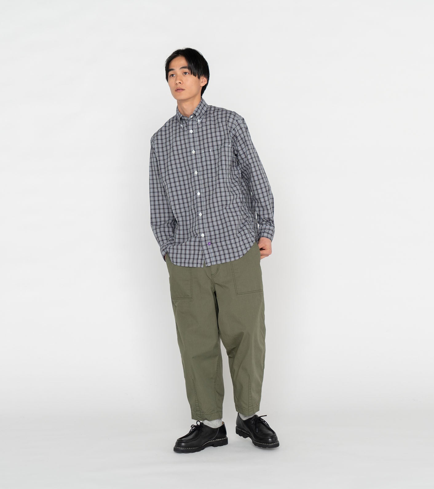THE NORTH FACE PURPLE LABEL Button Down Plaid Field Shirt