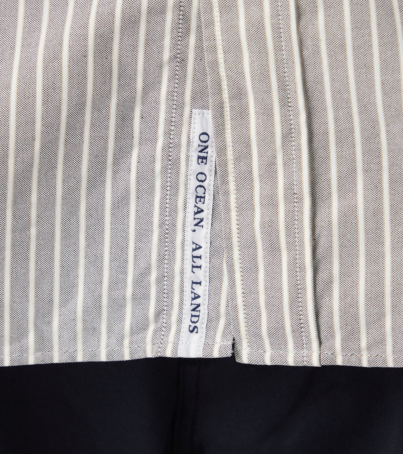 nanamica Button Down Stripe Wind Shirt