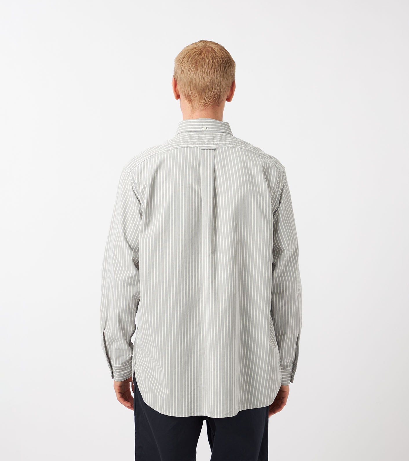 nanamica Button Down Stripe Wind Shirt
