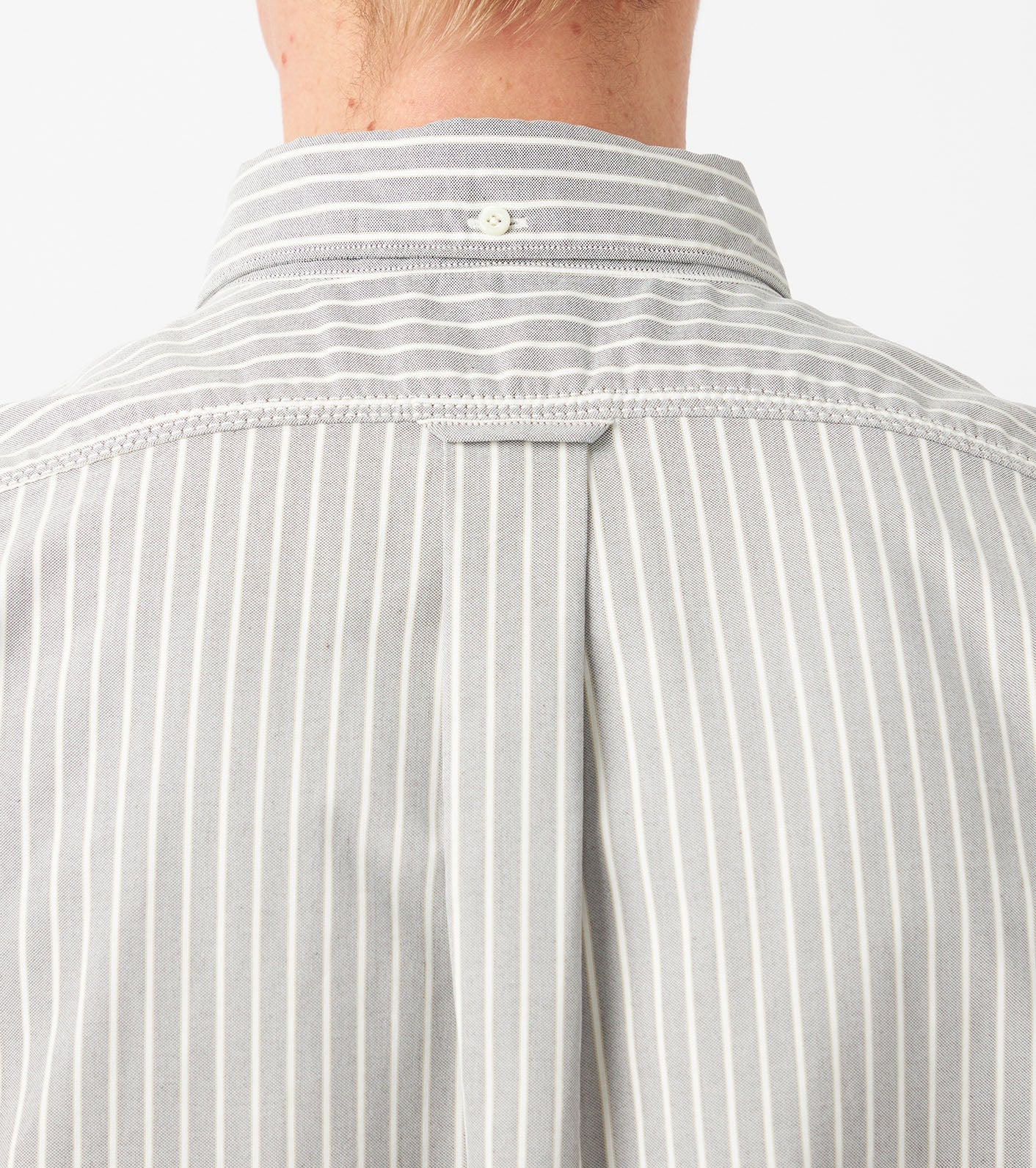 nanamica Button Down Stripe Wind Shirt