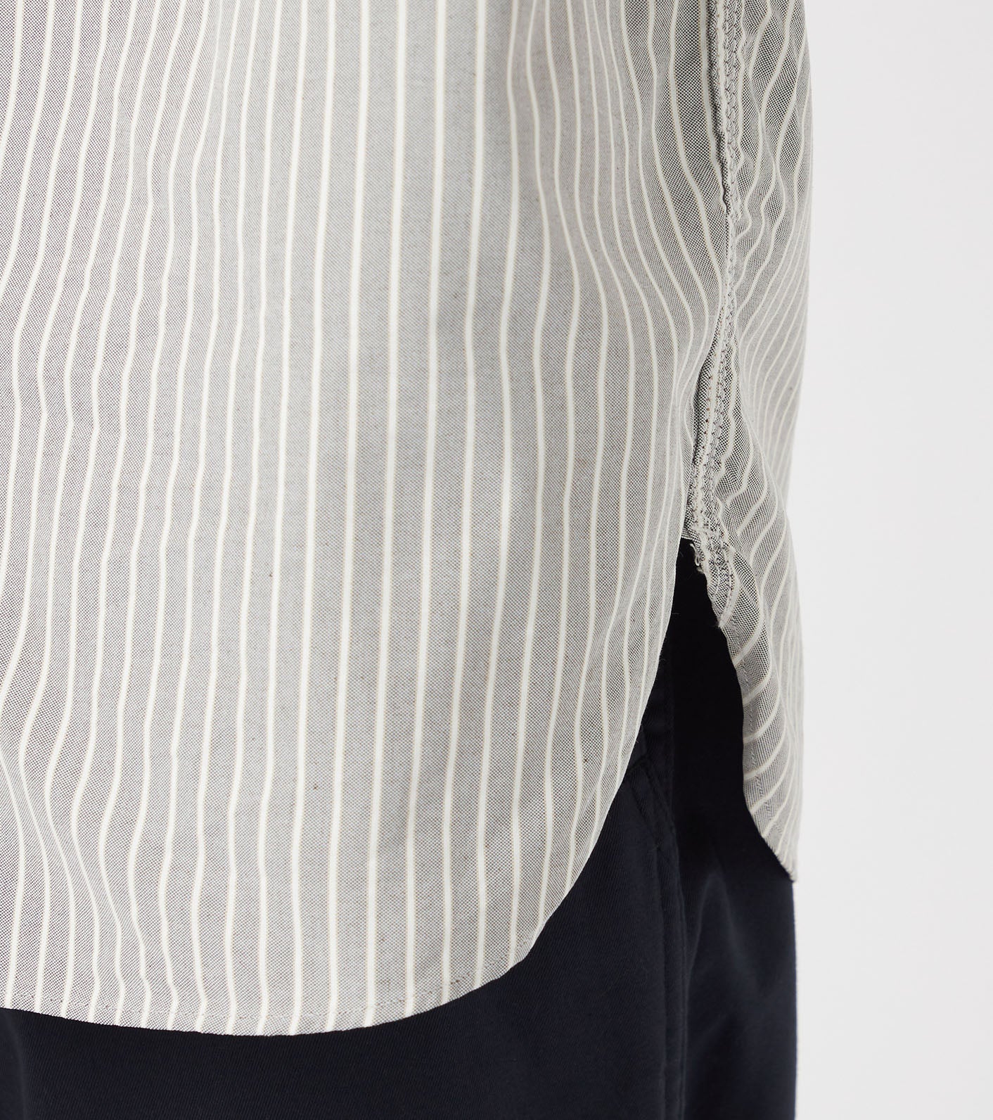 nanamica Button Down Stripe Wind Shirt