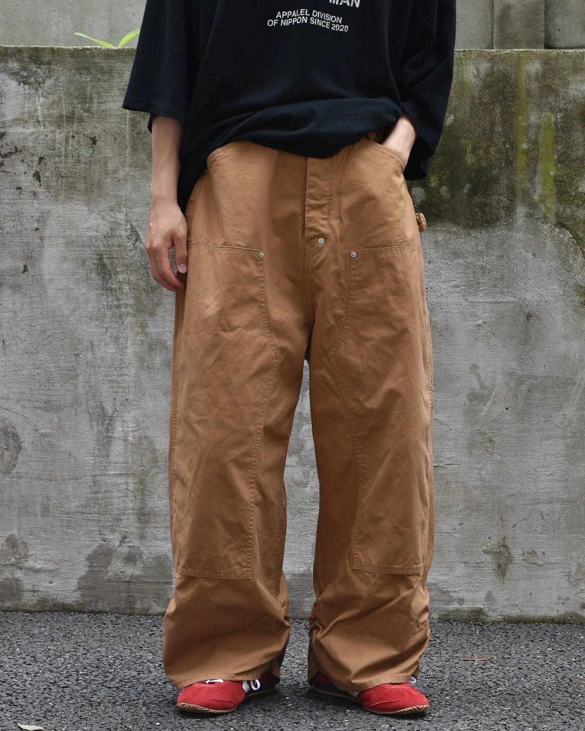 refomed FRESH MAN DOUBLE KNEE PANTS