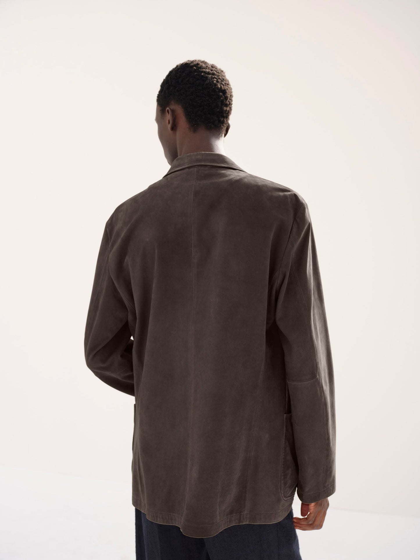 AURALEE CALF NUBUCK JACKET