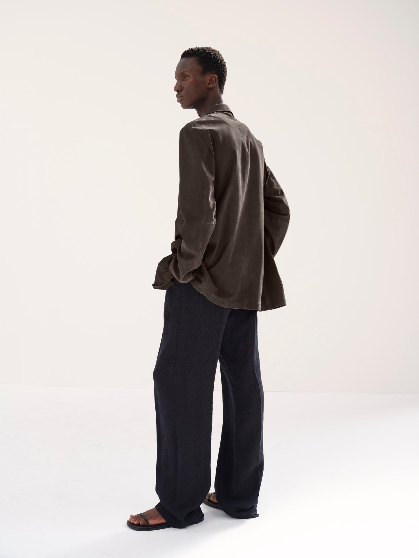 AURALEE CALF NUBUCK JACKET