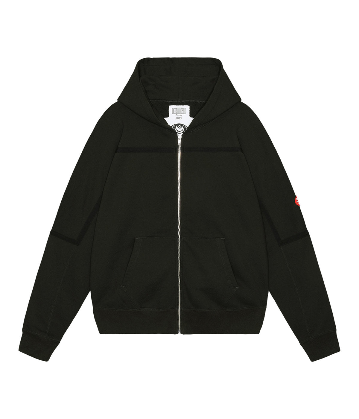 Cav Empt C.E TAPED CUT ZIP HEAVY HOODY