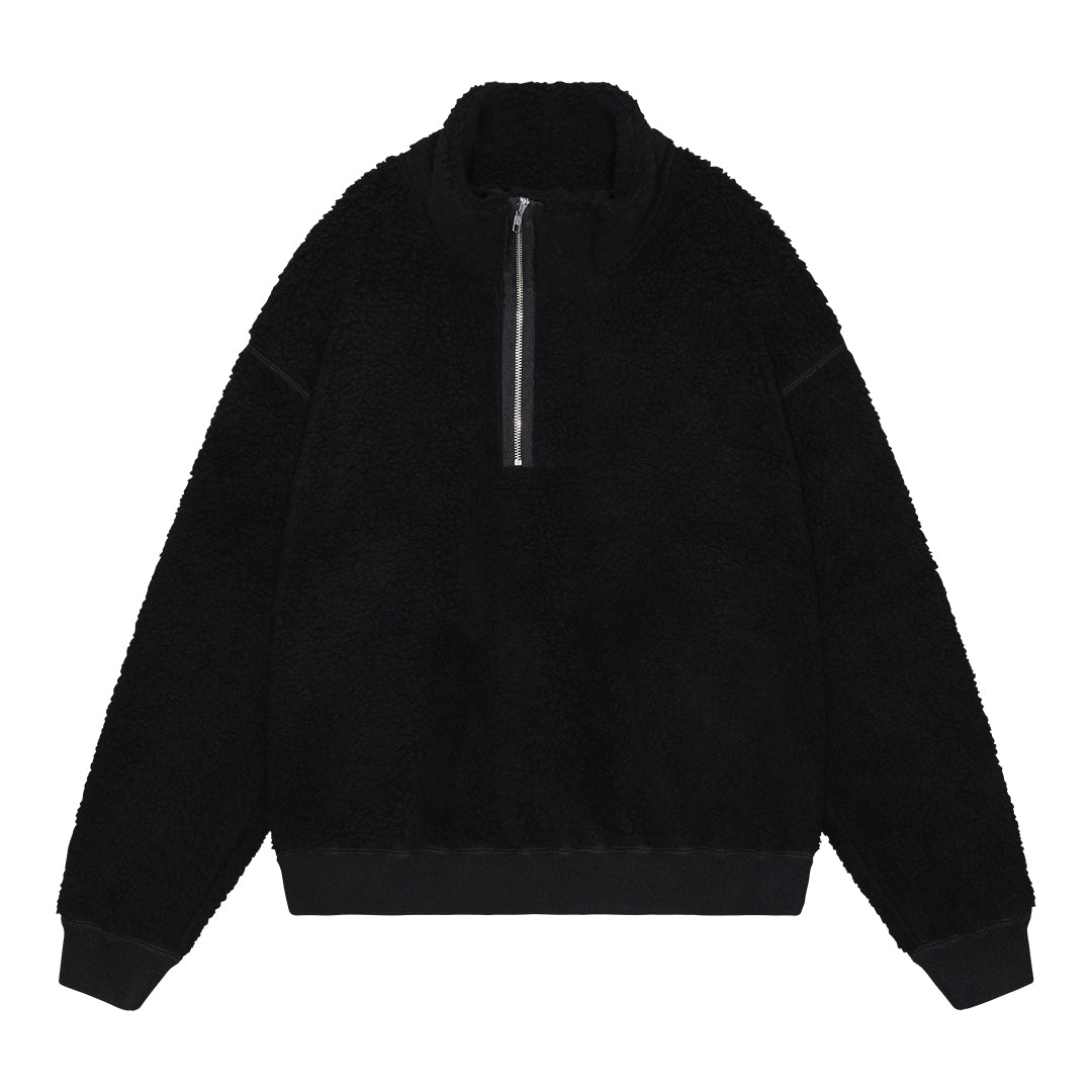 Cav Empt C.E HEAVY WOOL BOA HALF ZIP