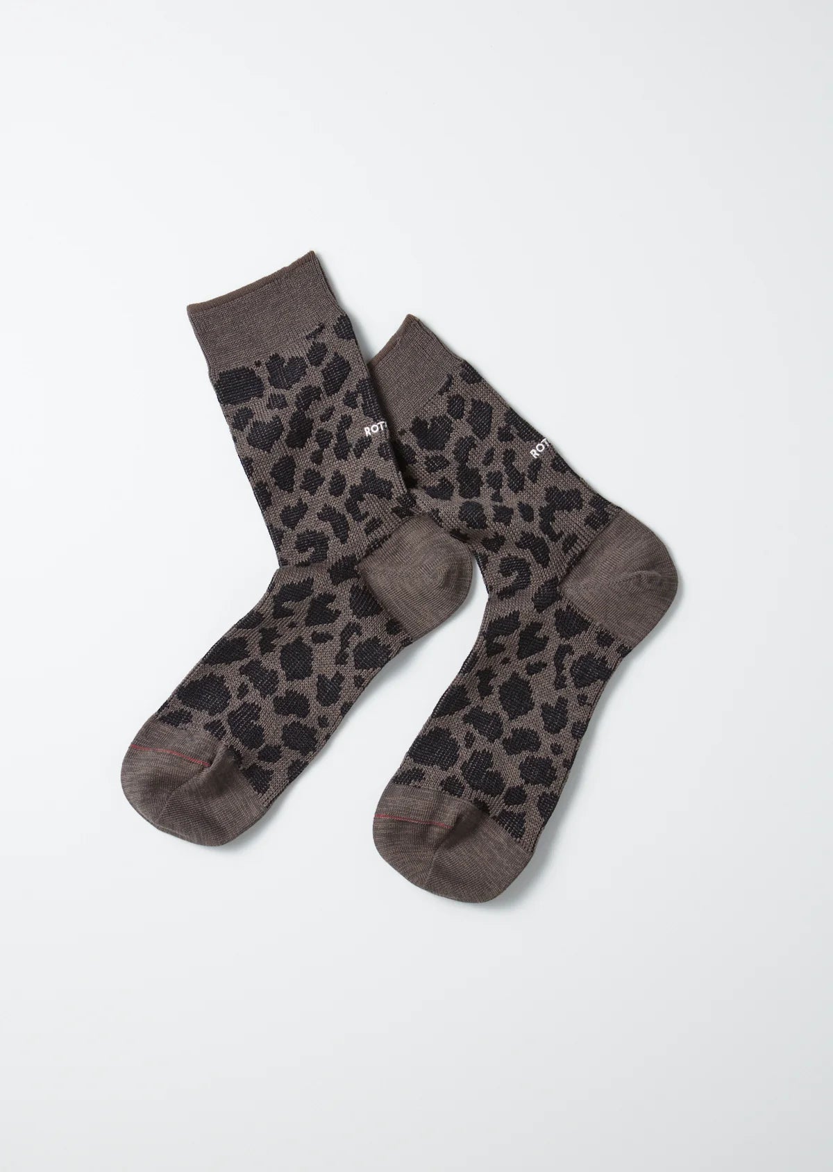 RoToTo LEOPARD MINI CREW SOCKS