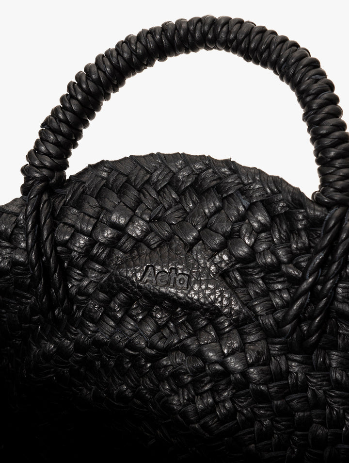 Aeta LEATHER CIRCLE BASKET M