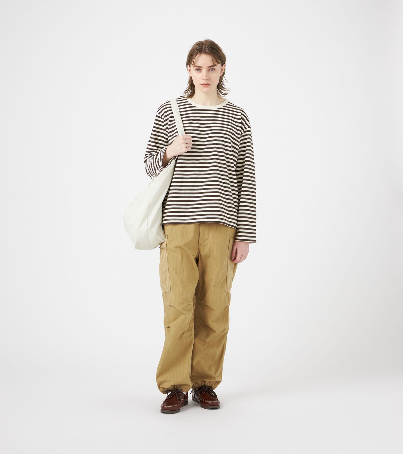 nanamica COOLMAX Stripe Jersey L/S Tee