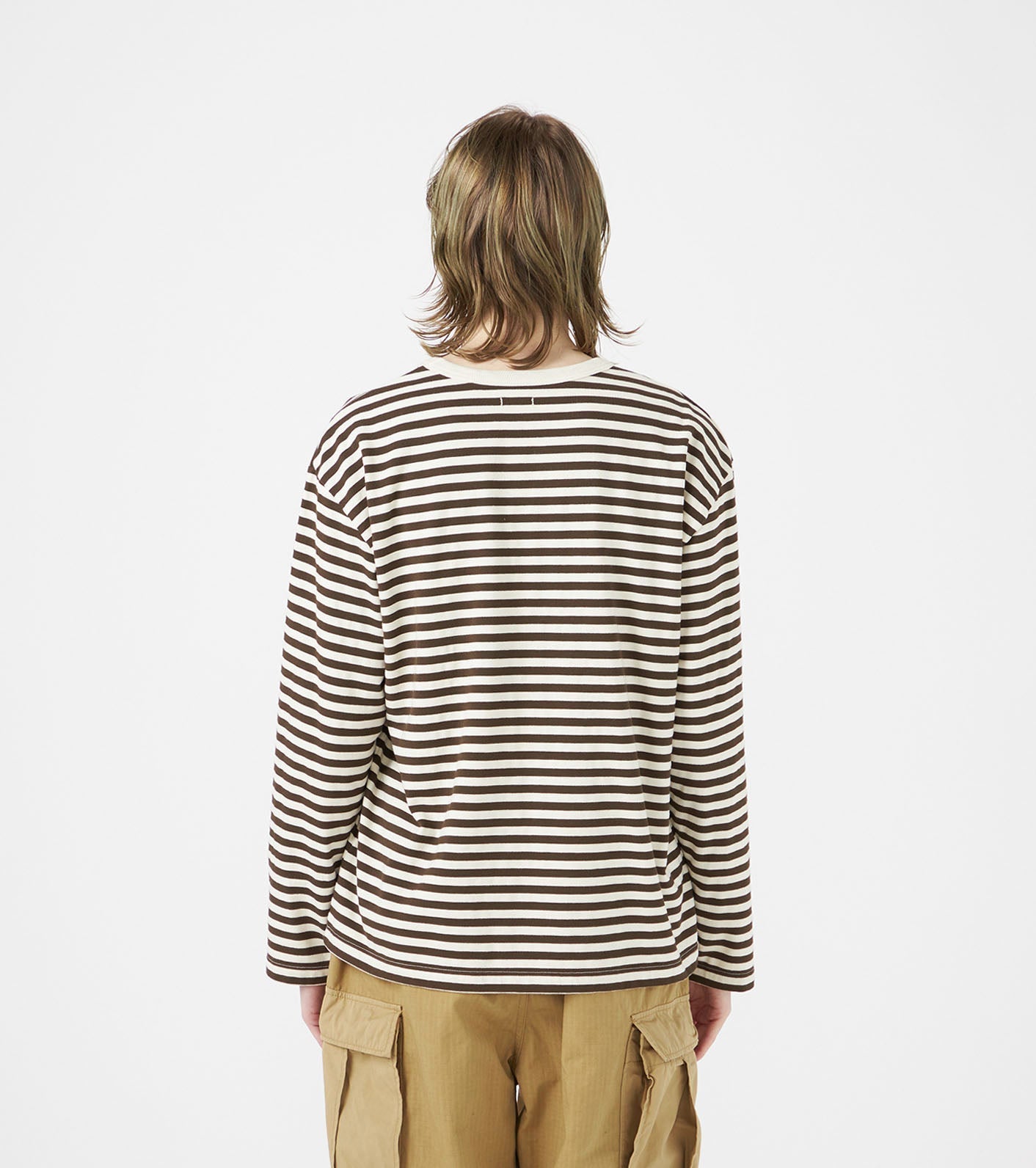 nanamica COOLMAX Stripe Jersey L/S Tee