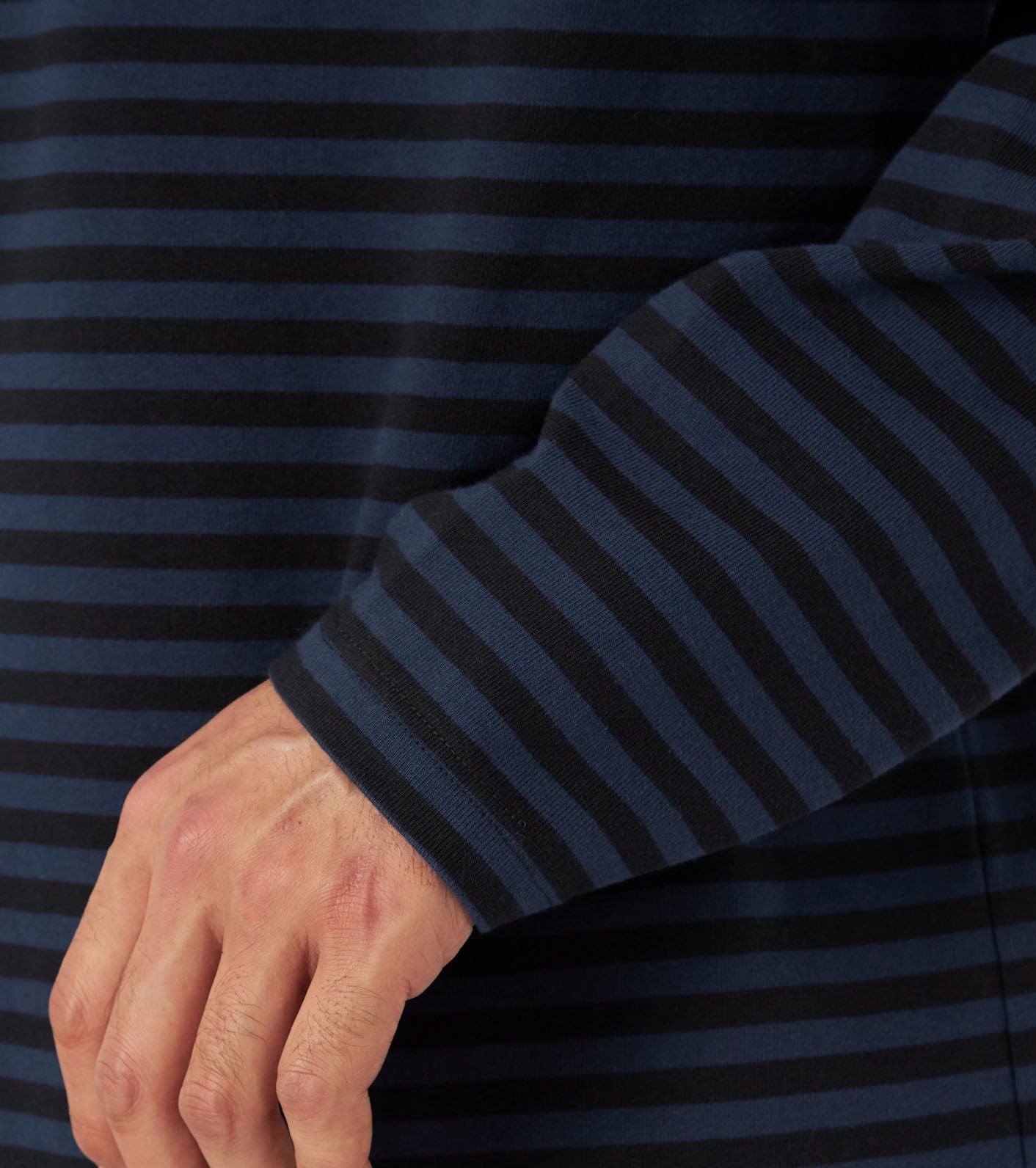 nanamica COOLMAX Stripe Jersey L/S Tee