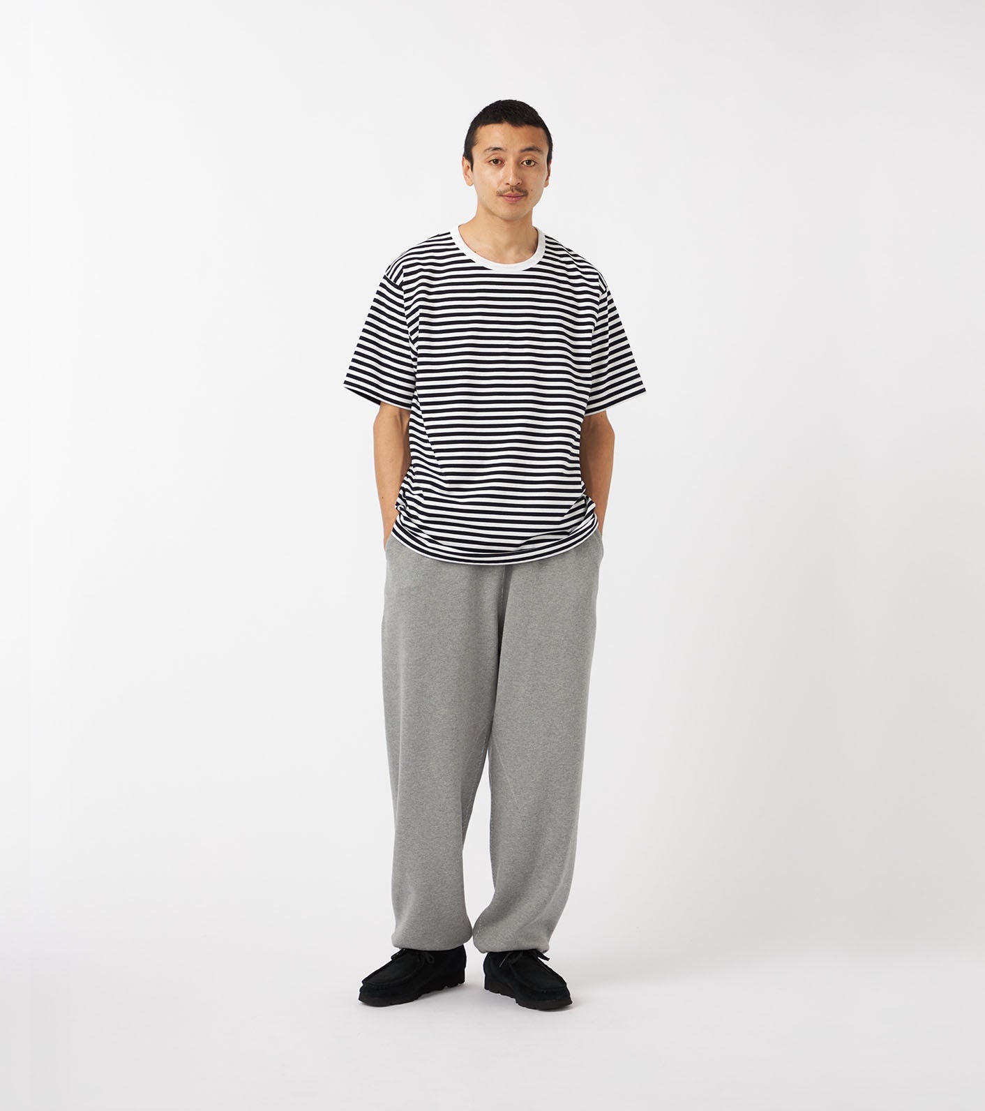 nanamica COOLMAX Stripe Jersey Tee