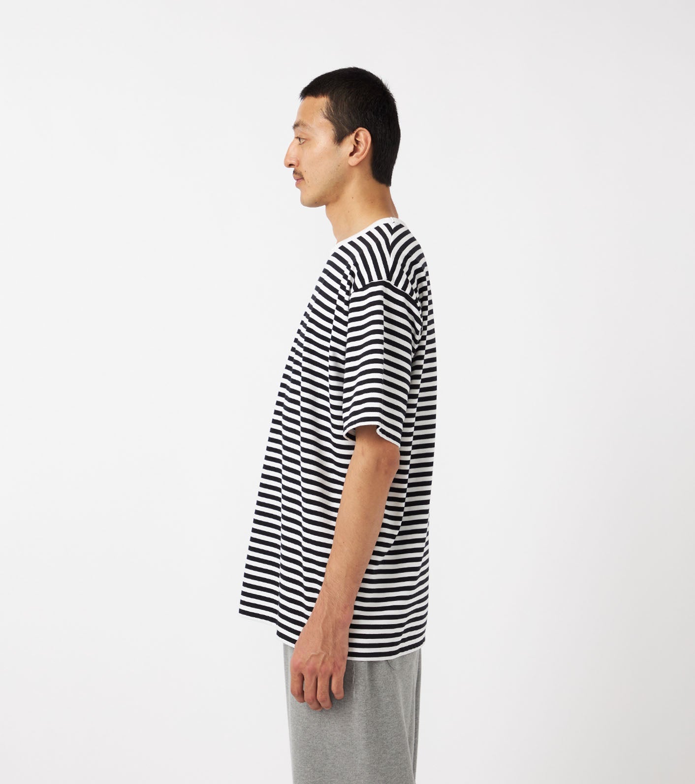 nanamica COOLMAX Stripe Jersey Tee