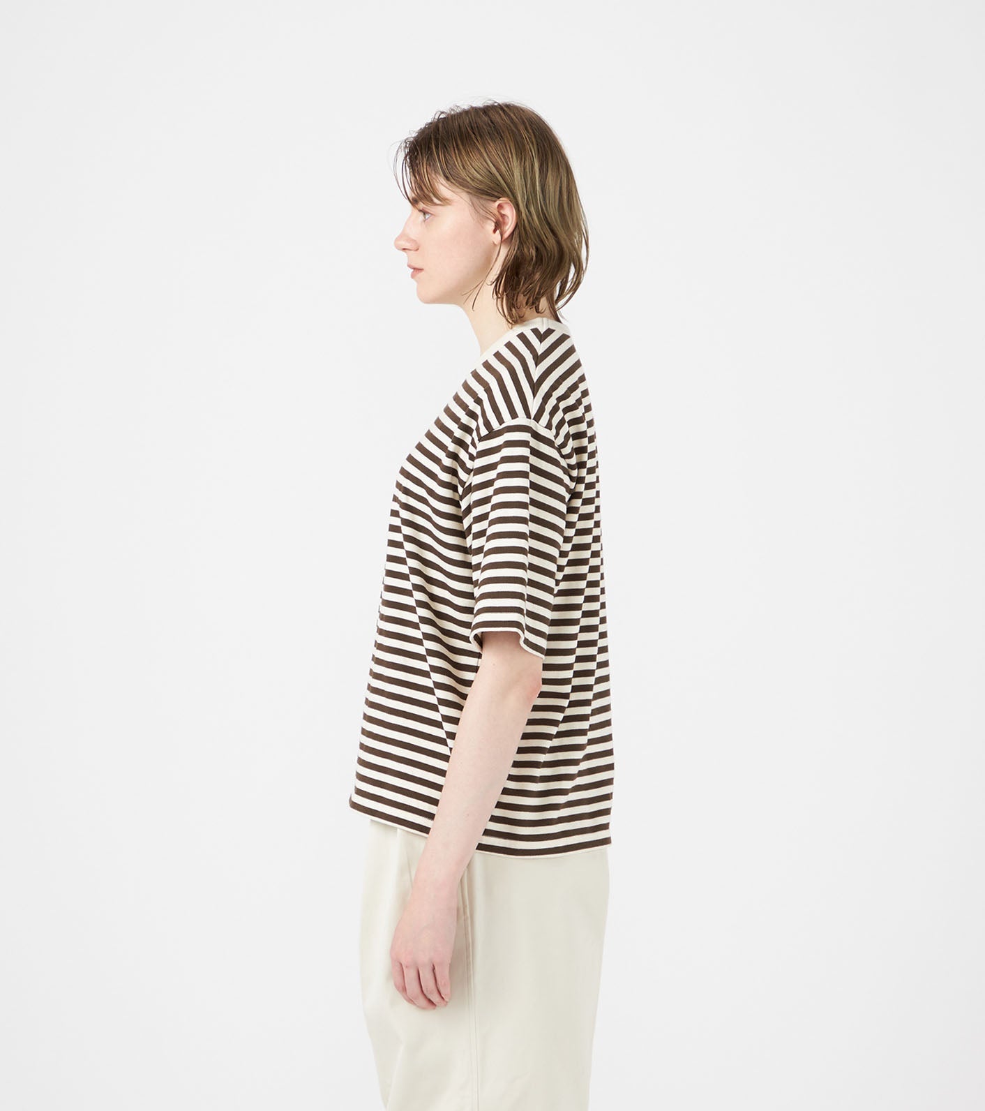 nanamica COOLMAX Stripe Jersey Tee