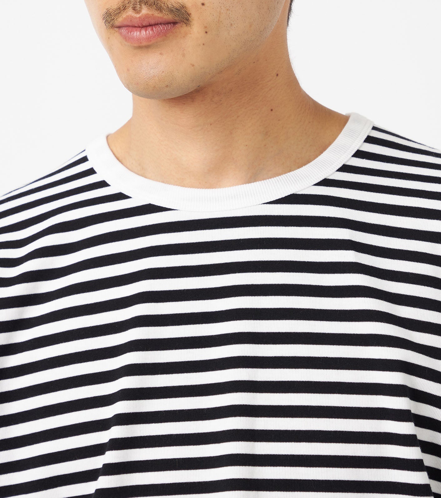 nanamica COOLMAX Stripe Jersey Tee