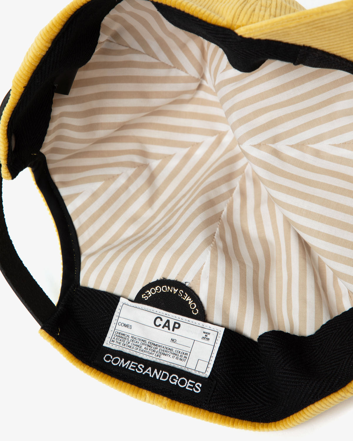 COMESANDGOES CORDUROY CAP