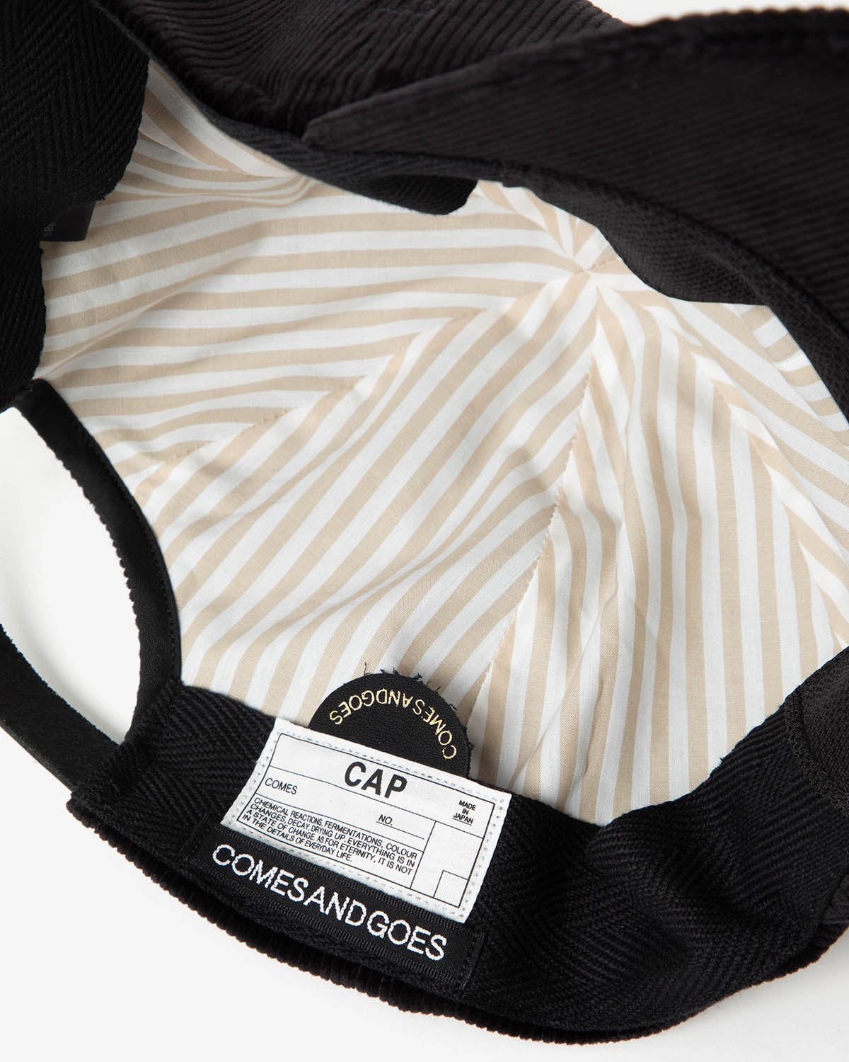 COMESANDGOES CORDUROY CAP