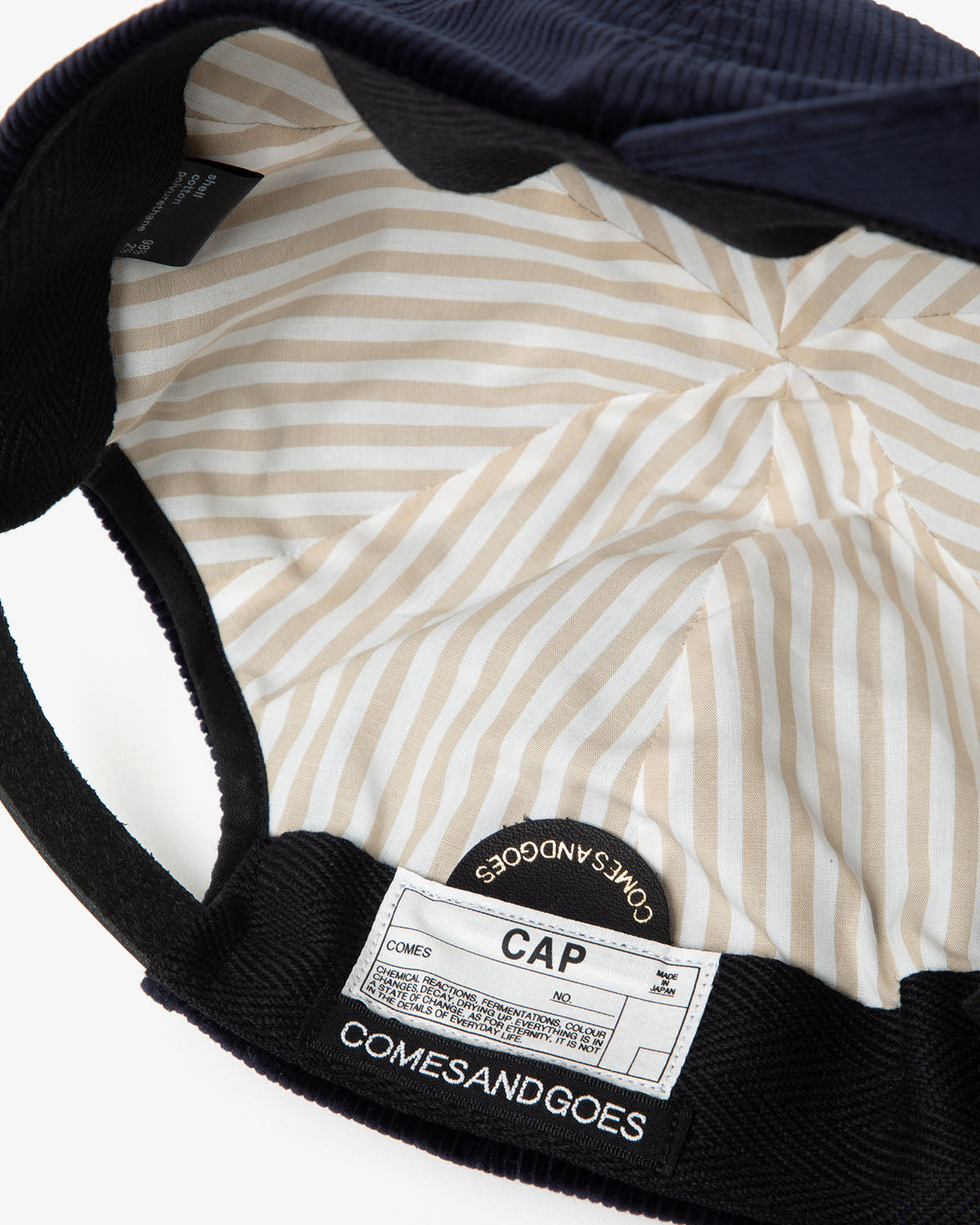 COMESANDGOES CORDUROY CAP