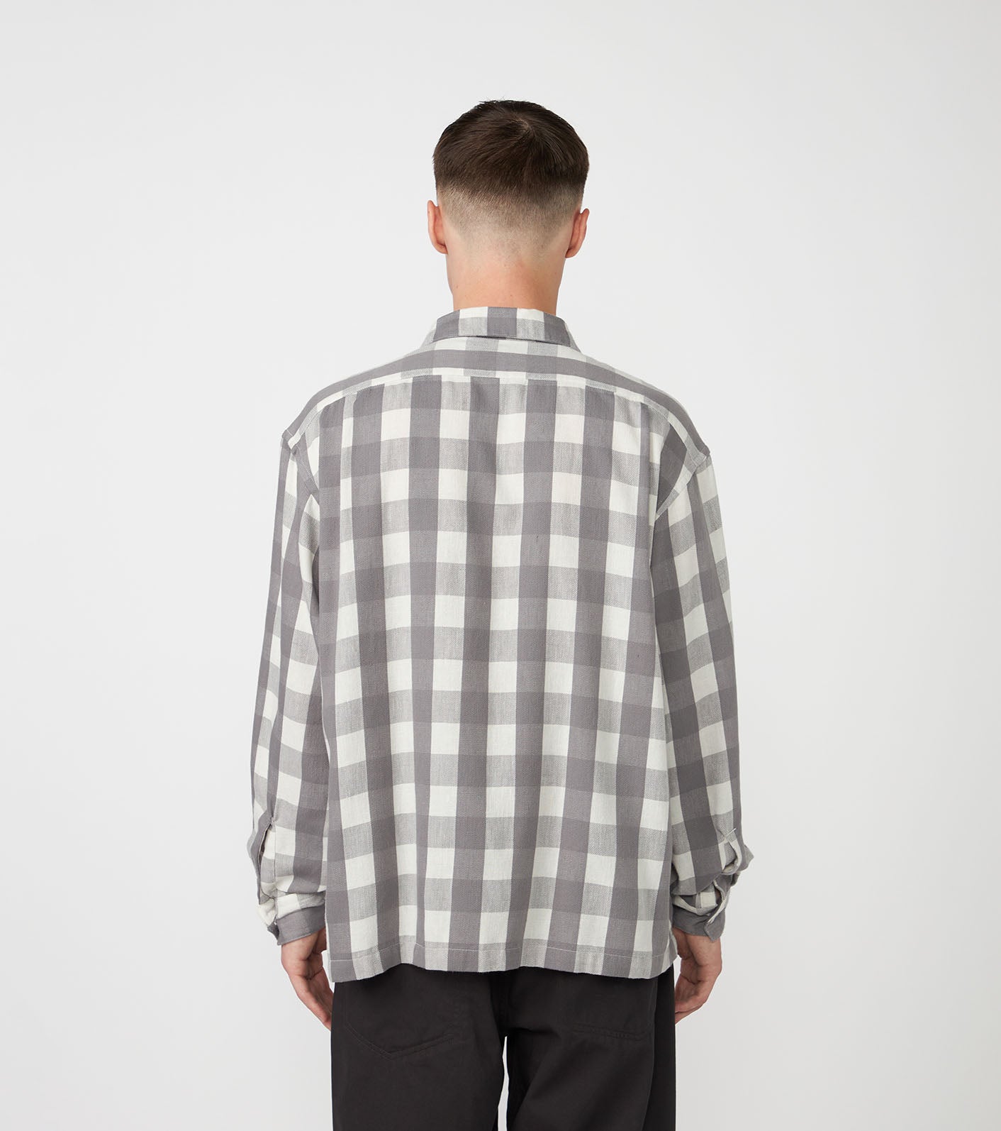 THE NORTH FACE PURPLE LABEL Checkerboard Field Open Collar Shirt