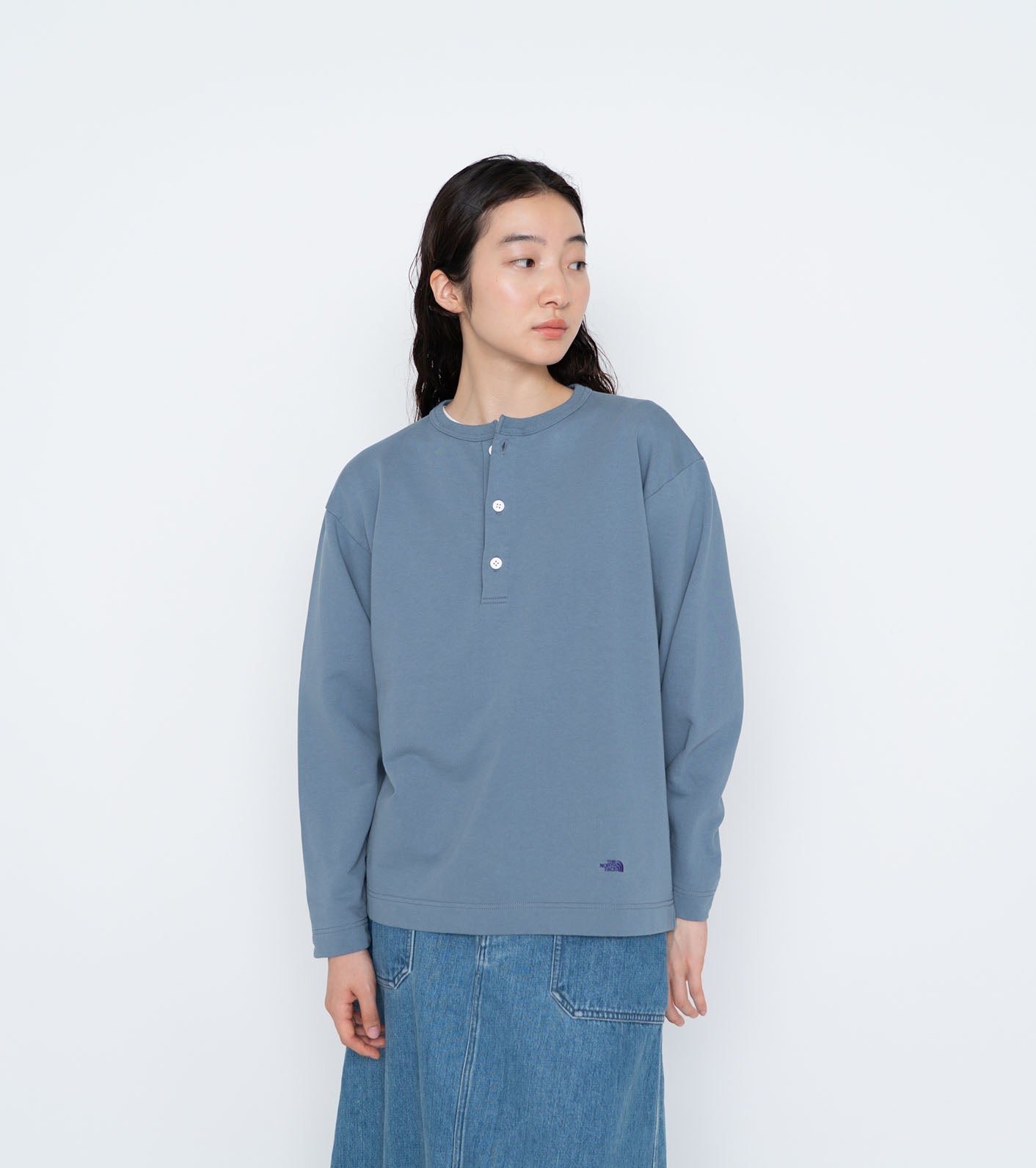 THE NORTH FACE PURPLE LABEL Cotton Field Henley Neck Shirt