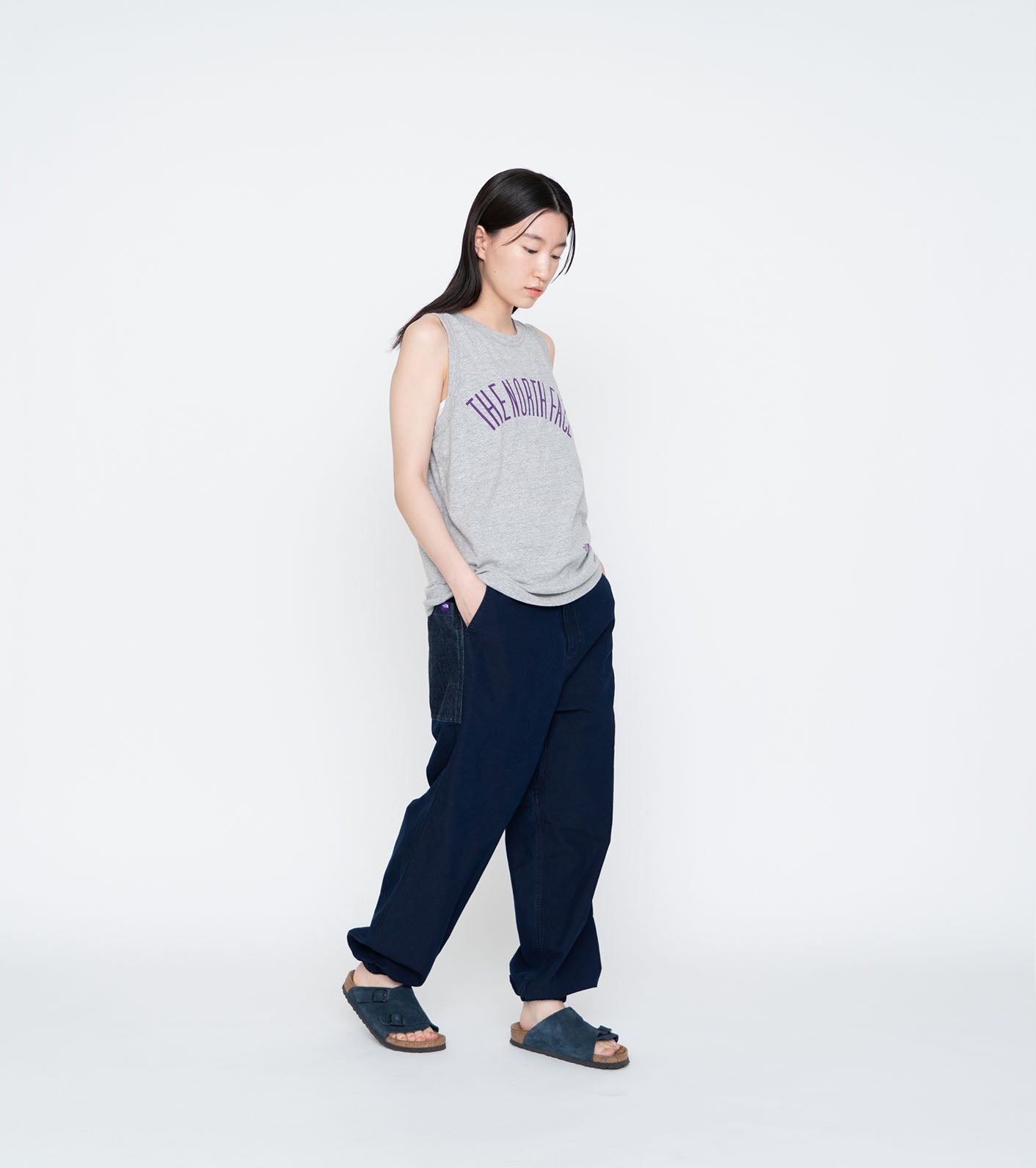 <Women's> THE NORTH FACE PURPLE LABEL Cotton Rayon Field Graphic Tank