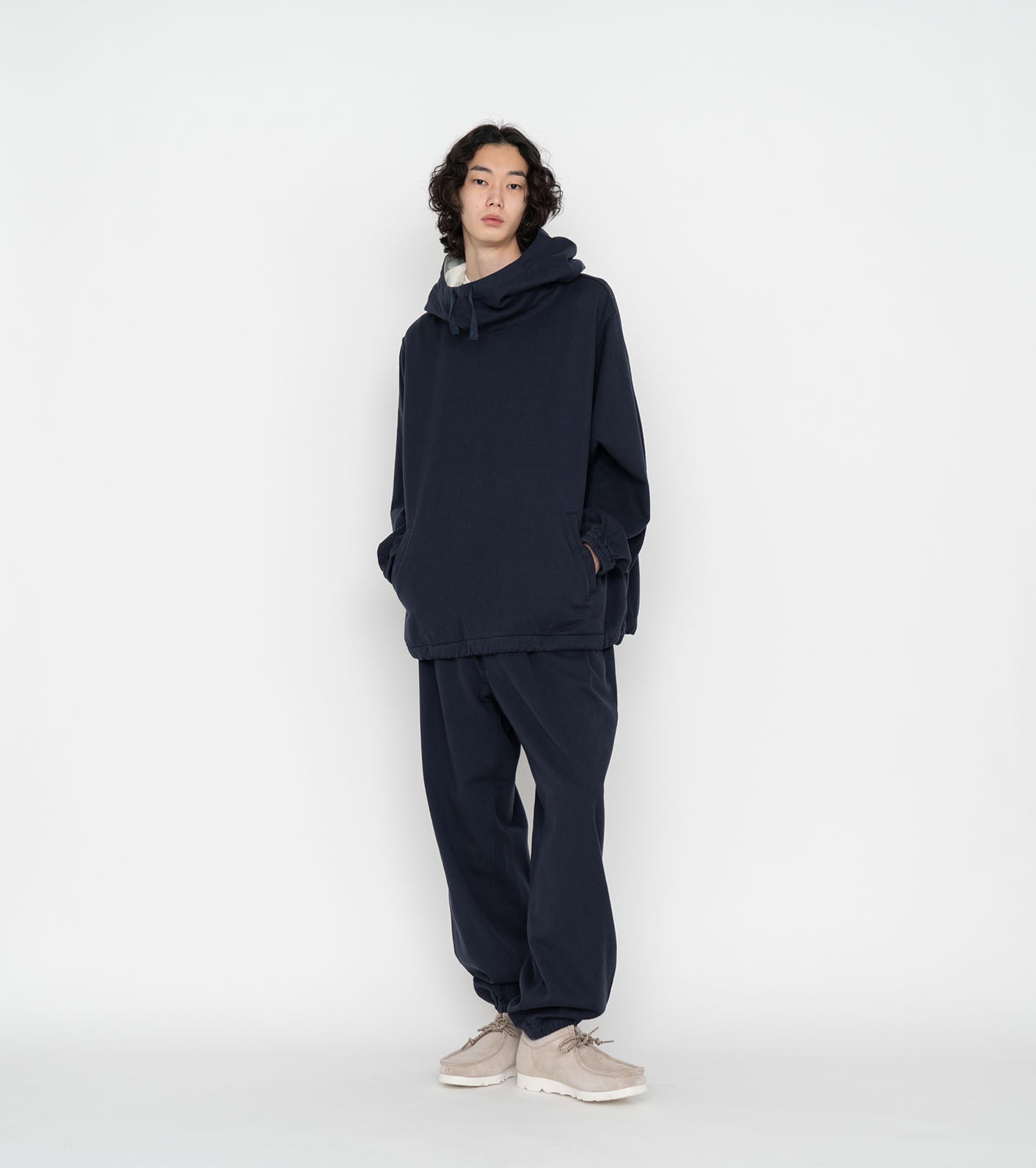 nanamica Cotton Wool Twill Hooded Pullover Parka