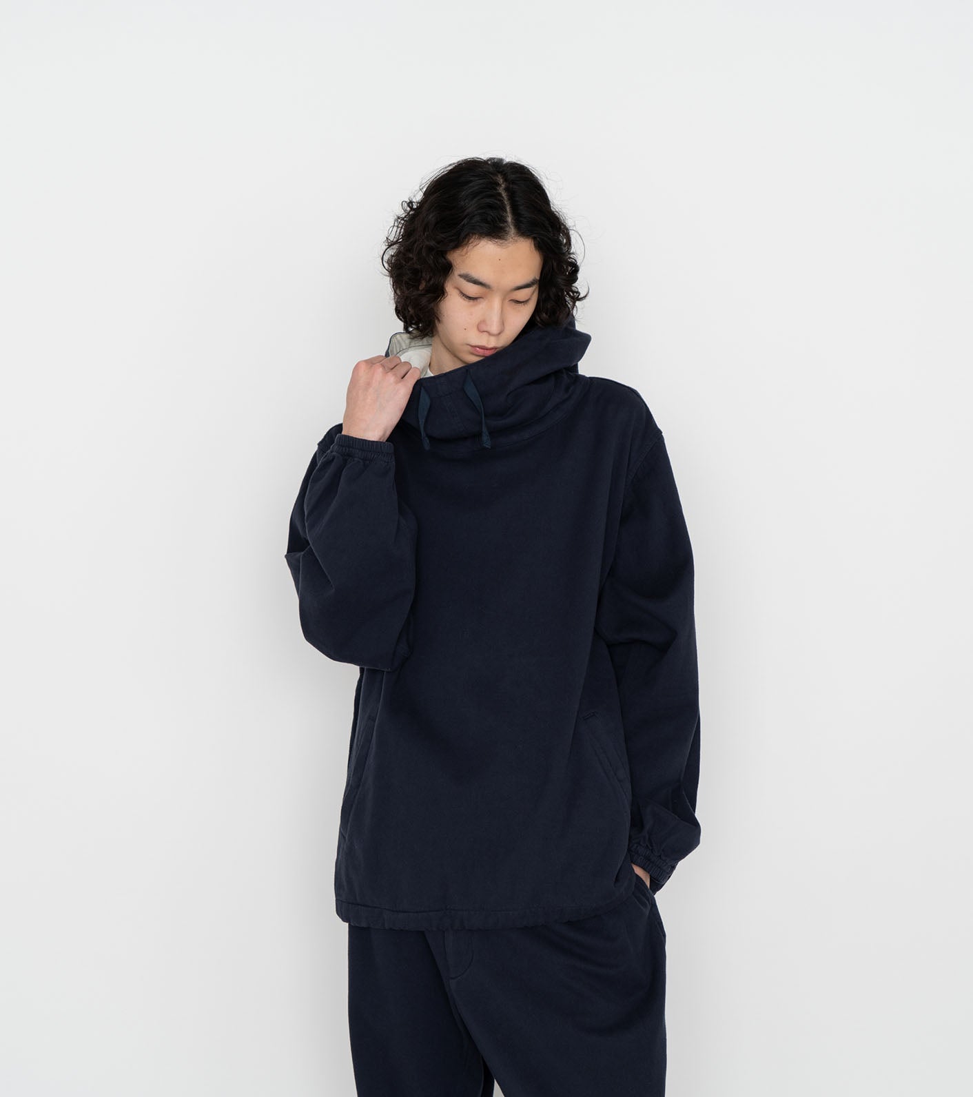 nanamica Cotton Wool Twill Hooded Pullover Parka