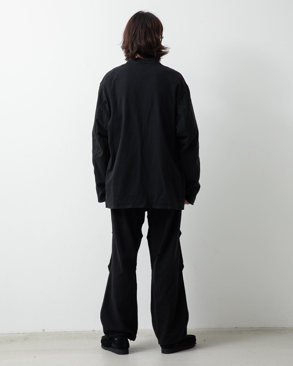 COMOLI Cotton Jersey Knee-Tuck Pants