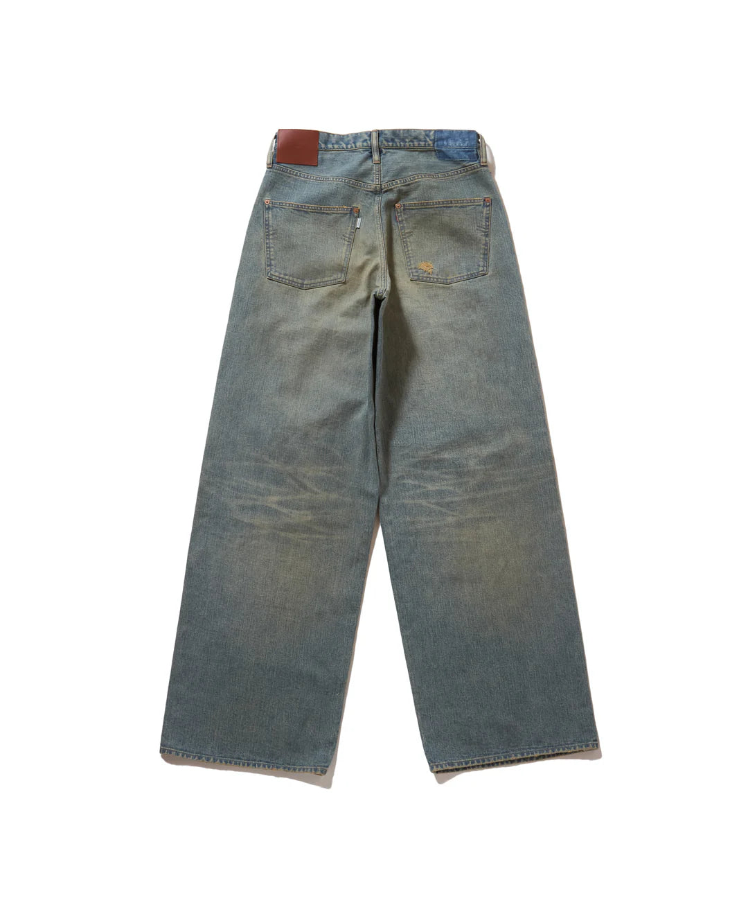 SUGARHILL DAMAGED MODERN DENIM PANTS WIDE CUT