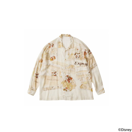 Porter Classic DISNEY M&F PC ORIGINAL ART ALOHA COLLECTION ALOHA LONG SHIRT PARIS-LONDON